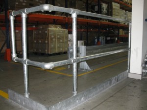 Hand rail, hand rail installation and fabrication, warehouse hand rails,
